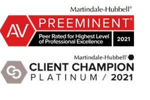 AV Preeminent Martindale-Hubbell awarded in 2021